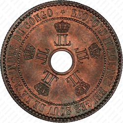 5 сантимов 1887 [Демократическая Республика Конго] - Аверс