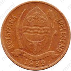 5 тхебе 1989 [Ботсвана] - Аверс