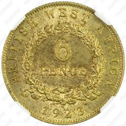 6 пенсов 1923 [Британская Западная Африка] - Реверс