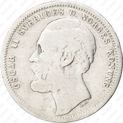 1 крона 1875 [Норвегия] - Аверс