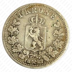1 крона 1887 [Норвегия] - Реверс