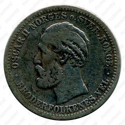 1 крона 1890 [Норвегия] - Аверс