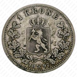 1 крона 1897 [Норвегия] - Реверс