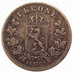 1 крона 1901 [Норвегия] - Реверс