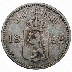 10 эре 1883 [Норвегия] - Реверс