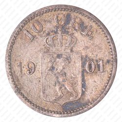 10 эре 1901 [Норвегия] - Реверс