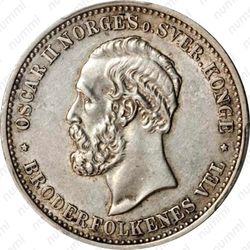 2 кроны 1878 [Норвегия] - Аверс