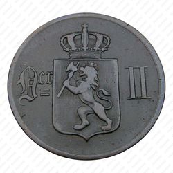 5 эре 1896 [Норвегия] - Аверс