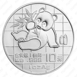 10 юань 1989, Панда [Китай] - Реверс