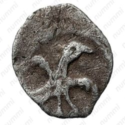 полушка Ивана IV Васильевича Грозного 1533-1547, птица вправо/вязь [Москва] - Аверс