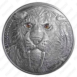 1000 франков 2013, смилодон [Буркина-Фасо] - Реверс