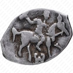 денга Ивана IV Васильевича Грозного 1533-1547, W [Тверь] - Аверс