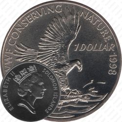 1 доллар 1998, Всемирный фонд дикой природы - Орлан Соломоновых островов [Австралия]