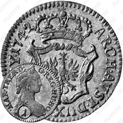 1 крейцер 1742-1743 [Австрия]