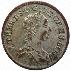 1 крейцер 1746-1759, Мария Терезия - Орел с гербом Австрии [Австрия] - Аверс