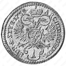 1 крейцер 1756-1762 [Австрия] - Реверс