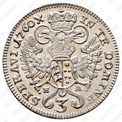 3 крейцера 1750-1763, Франц I [Австрия] - Реверс