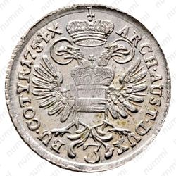 3 крейцера 1751-1765, Мария Терезия - Орел с гербом Австрии [Австрия] - Реверс