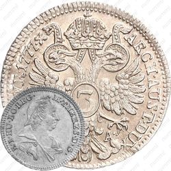 3 крейцера 1765-1780 [Австрия]