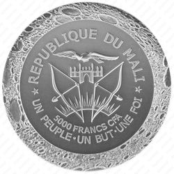 5000 франков 2016, метеорит Мерекурий [Мали] - Аверс