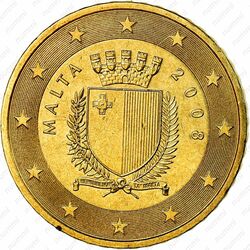 50 евроцентов 2008-2019 [Мальта] - Аверс