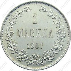 1 марка 1907, L - Реверс