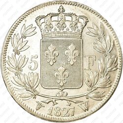 5 франков 1827-1830 [Франция] - Реверс