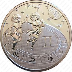 500 франков 2010, Знаки зодиака - Близнецы [Камерун] - Реверс