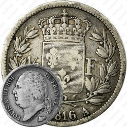 ½ франка 1816-1824 [Франция]