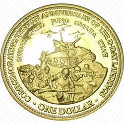 1 доллар 2004, 60 лет Высадке в Нормандии [Австралия] - Реверс