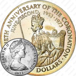 2 доллара 1973, 20 лет Коронации [Австралия]