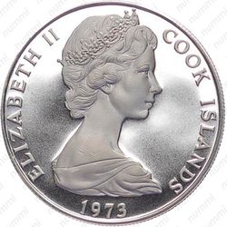 2½ доллара 1973, Джеймс Кук - Второе путешествие [Австралия] - Аверс