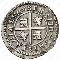 2 реала 1701-1708 [Испания] - Реверс