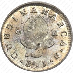 2 реала 1820-1823 [Колумбия] - Реверс