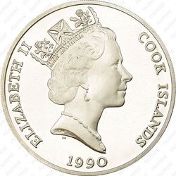 50 долларов 1990, Вымирающие виды - Американский журавль [Австралия] - Аверс