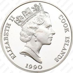 50 долларов 1990, Вымирающие виды - Коала [Австралия] - Аверс