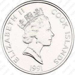 50 долларов 1991, 500 лет открытию Америки - Александр Маккензи [Австралия] - Аверс