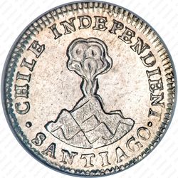 ½ реала 1833-1834 [Чили] - Аверс