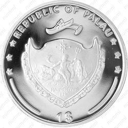 1 доллар 2009, 7 Чудес Света - Пирамиды Гизы [Австралия] - Аверс