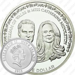 1 доллар 2011, Свадьба принца Уильяма и Кэтрин Миддлтон [Австралия]