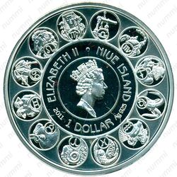 1 доллар 2011, Знаки зодиака - Близнецы [Австралия] - Аверс