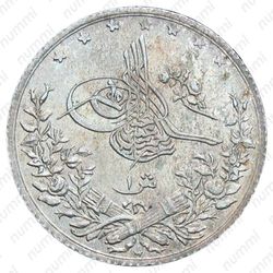 1 кирш 1892, Диаметр 16 мм. Звёзды на аверсе [Египет] - Аверс