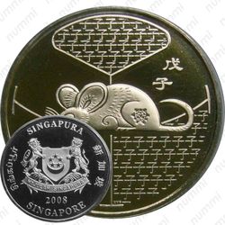 2 доллара 2008, Год крысы [Сингапур]