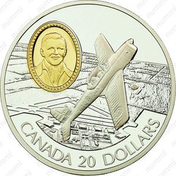20 долларов 1995, De Havilland Canada DHC-1 Chipmunk [Канада] - Реверс