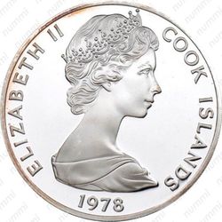 5 долларов 1978, Птицы - Камышовка островов Кука (Acrocephalus kerearako) [Австралия] - Аверс