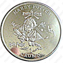 1 крона 2001, Первый матч по Квиддичу [Остров Мэн] - Реверс