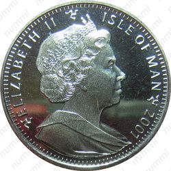 1 крона 2001, Рождение Норберта [Остров Мэн] - Аверс