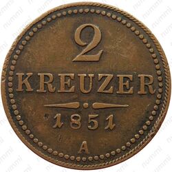 2 крейцера 1851 [Австрия] - Реверс