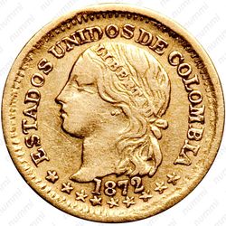 1 песо 1871-1878 [Колумбия] - Аверс