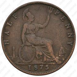 ½ пенни 1874-1894 [Великобритания] - Реверс